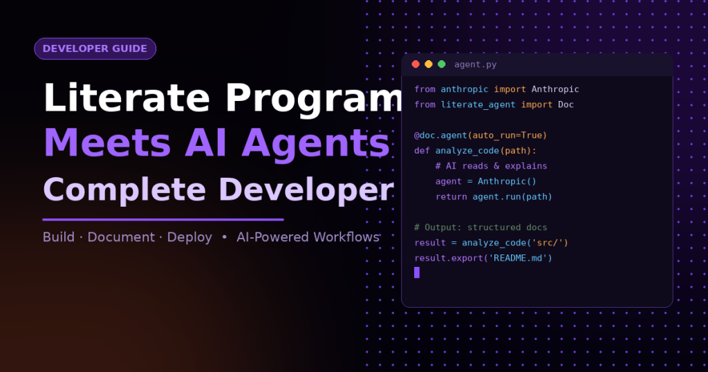Literate Programming AI Agents